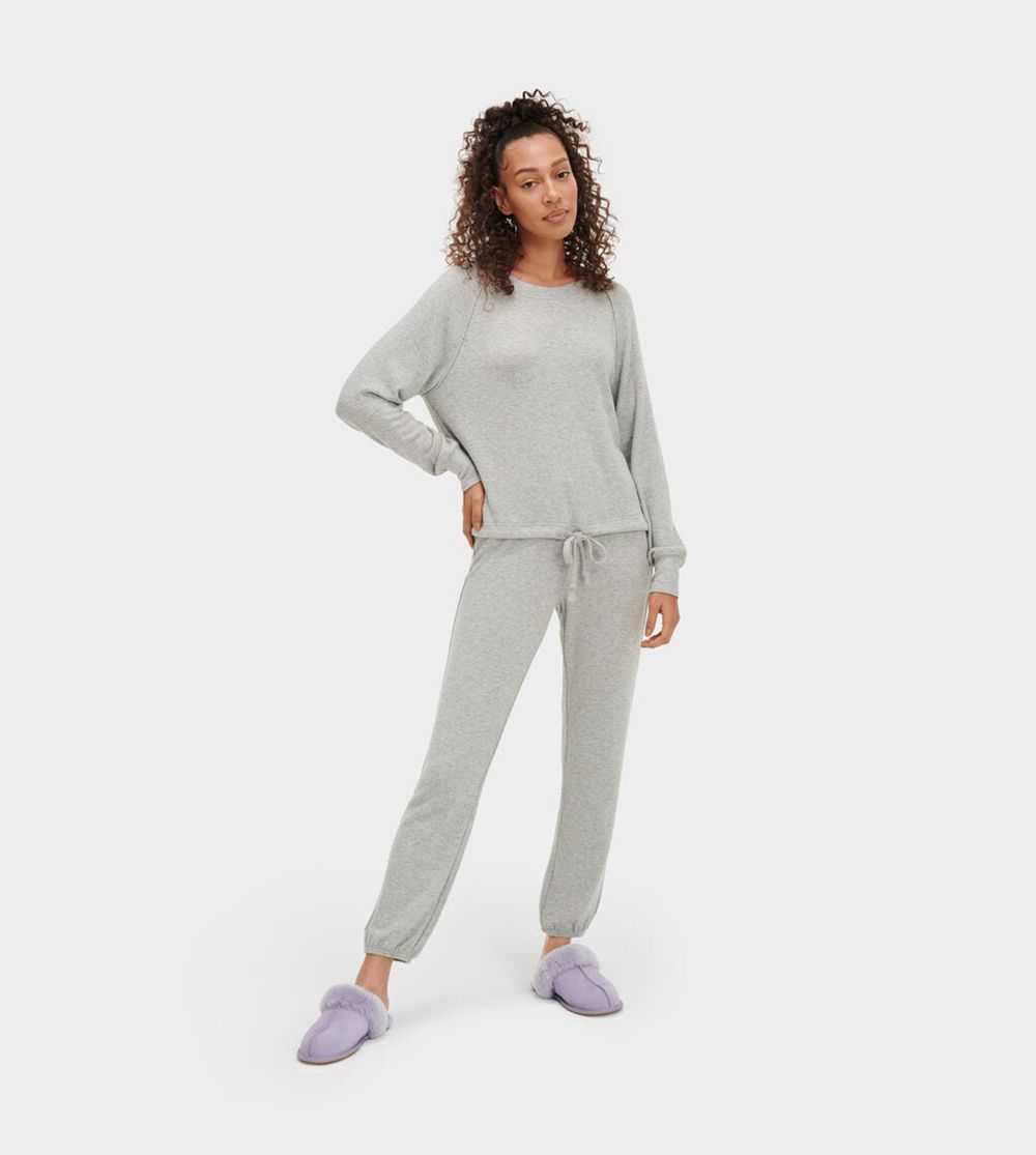 Ugg Gable Set Lounging - Womens Sleepwear - Grey - NZ (9183JXRNH)